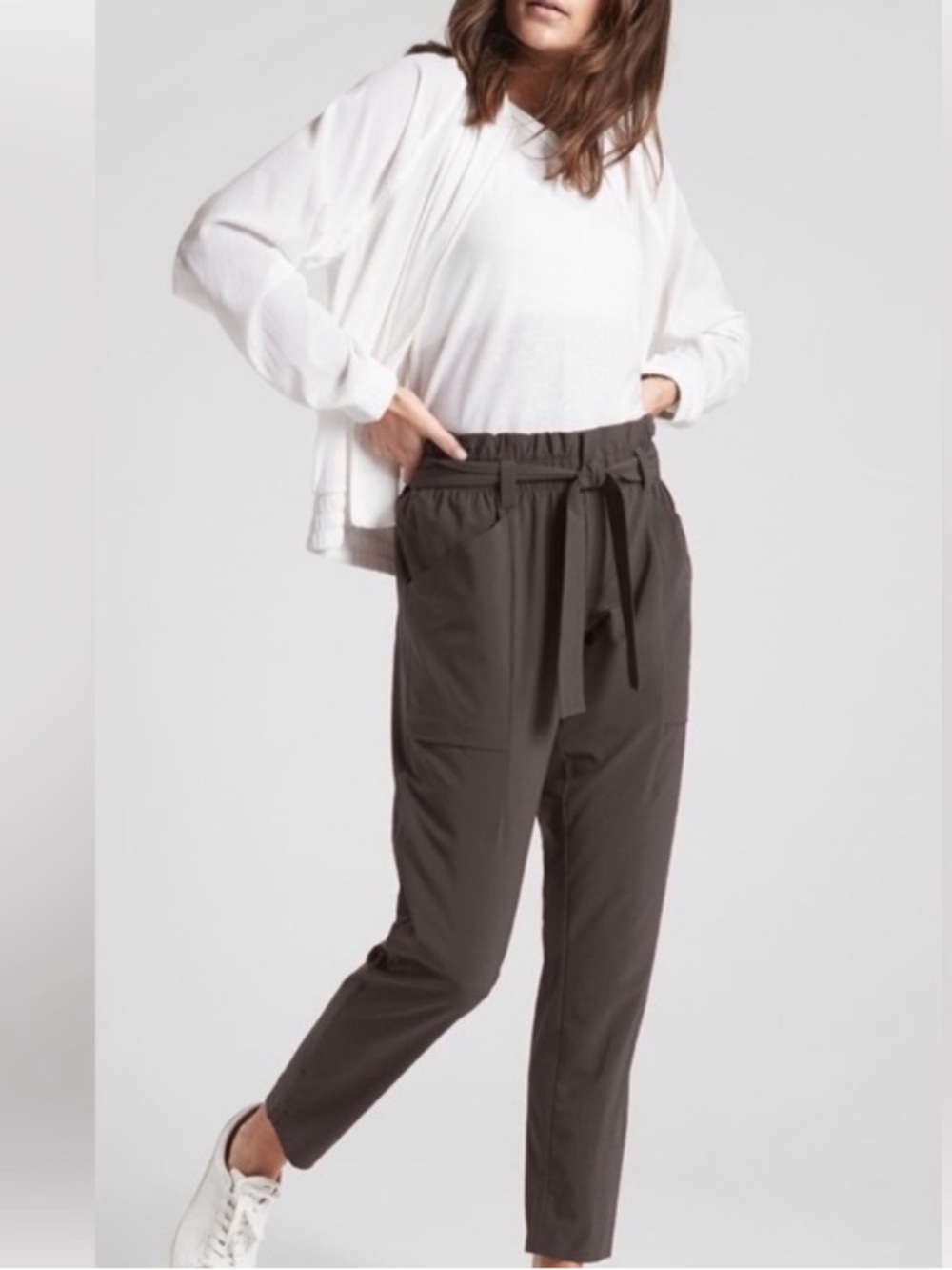 Athleta Skyline Featherweight Stretch Pant in Charcoal Woman’s XS Or 2